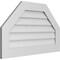 Ekena Millwork Octagonal Top Surface Mount PVC Gable Vent w/ 3-1/2"W x 1"P Standard Frame, 36"W x 22"H GVPOT36X2201SN - alternate 2